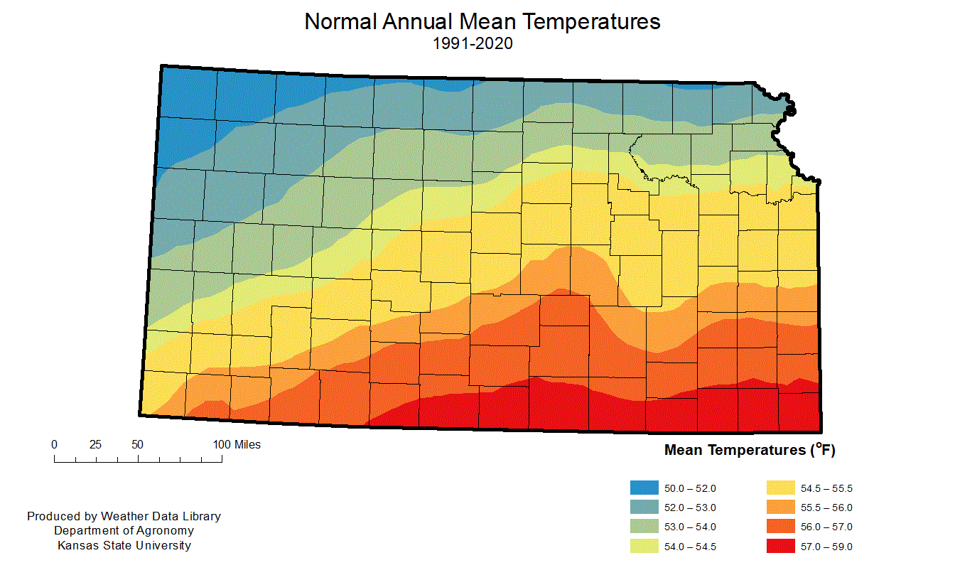 Normal Annual Mean Temperature
